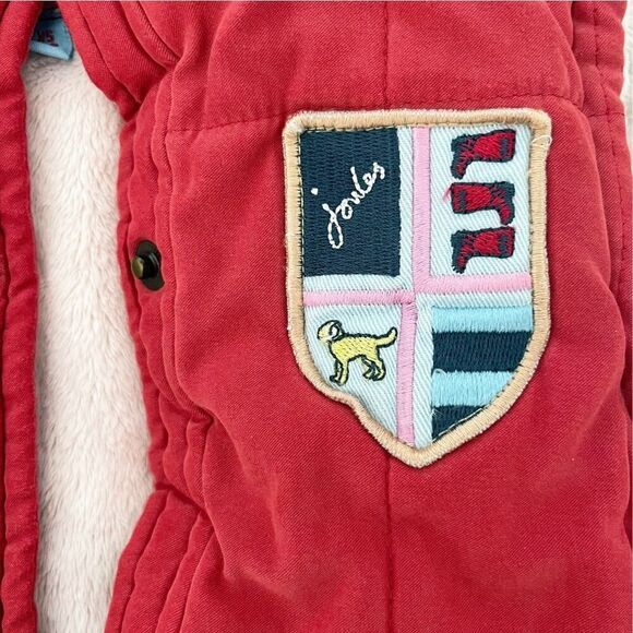 Girls' Joules Outerwear Vest Size XS 2-3 Years Red Cozy Fur Soft - Picture 5 of 5